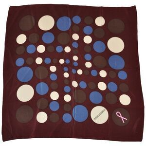 Leonello Borghi 100% Silk Breast Cancer Awareness Polka Dot Handkerchief